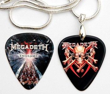 Megadeth 2 Sided Guitar Pick Necklace + Matching Pick  