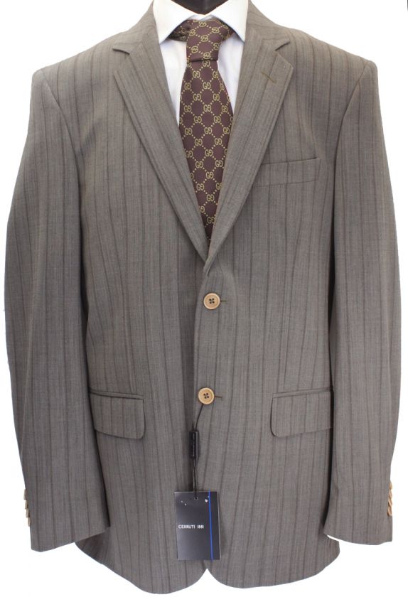 NEW100%AUTH CERRUTI 1881 WOOL BEAUT PINSTREPED SUIT 38  