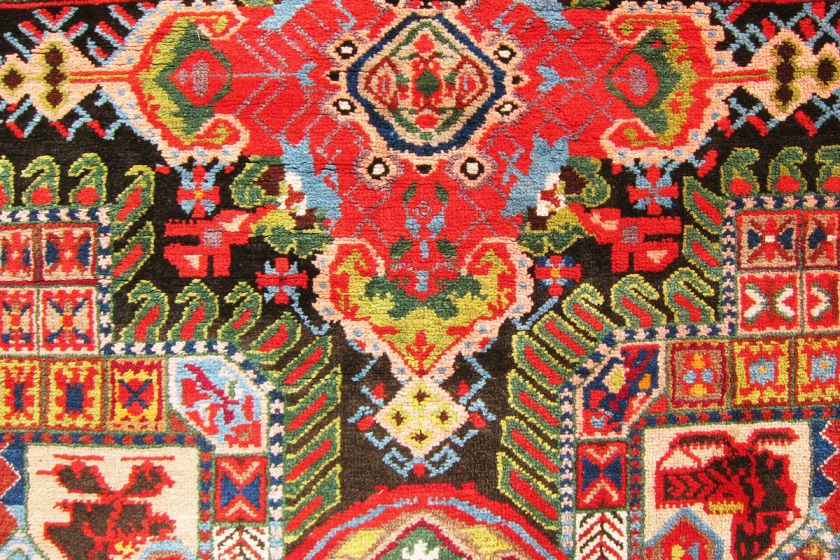 EXTRAORDINARY, ANTIQUE, BOLD 17X4 KARABAGH CAUCASIAN RUG .Dehati