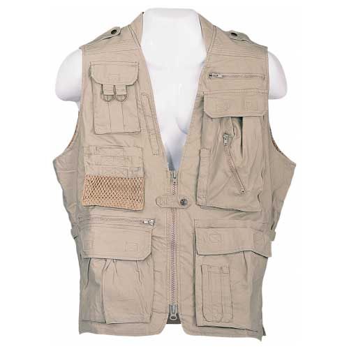 Humvee HMV VS K L Safari Vest Large (Khaki) NEW  