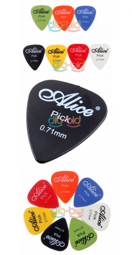 10 PCS Smooth Nylon 0.71mm Guitar Picks Plectrums #3  