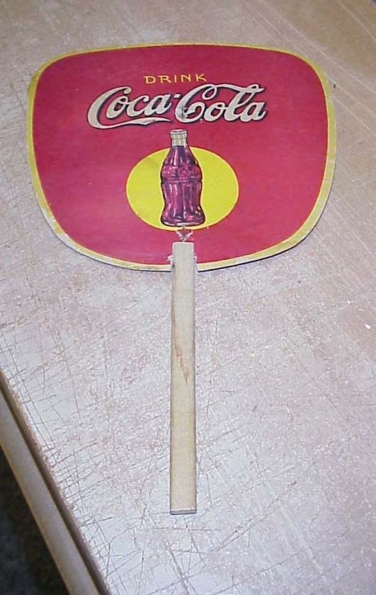   Cola 1930s Bottle Logo Hand Fan Vote Democrat Political Party Campaign