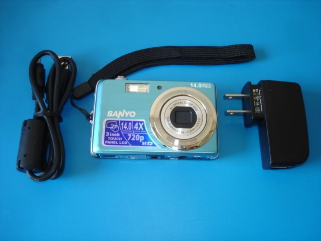 SANYO VPC E1500TP 14.0MP 4X ZOOM DIGITAL CAMERA 86483078958  