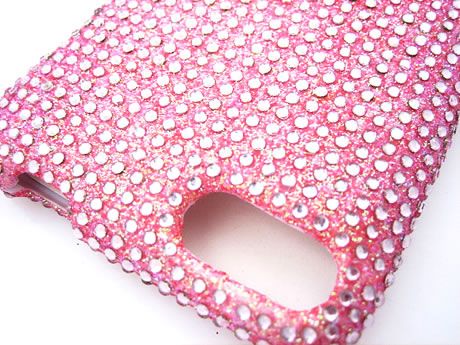 BABY PINK DIAMOND BLING CRYSTAL FACEPLATE CASE COVER APPLE iTOUCH 2ND 