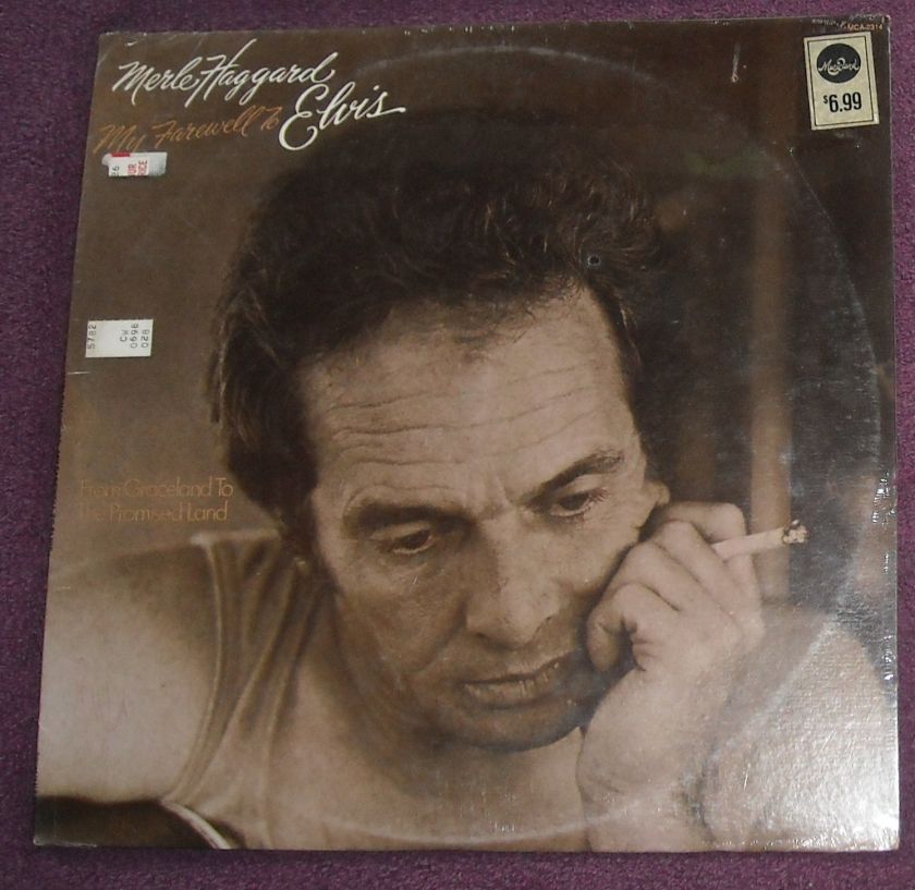 SEALED 1977 MERLE HAGGARD My Farewell to ELVIS LP  