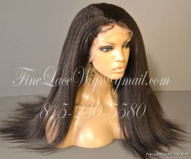 Indian Remy Full Lace Light Yaki Wig In Stock Item 18 32  