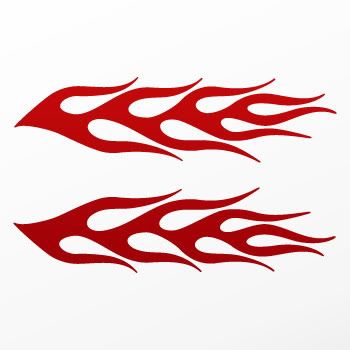 Decal Sticker Flames For Cars & Helmets KR5ZK  