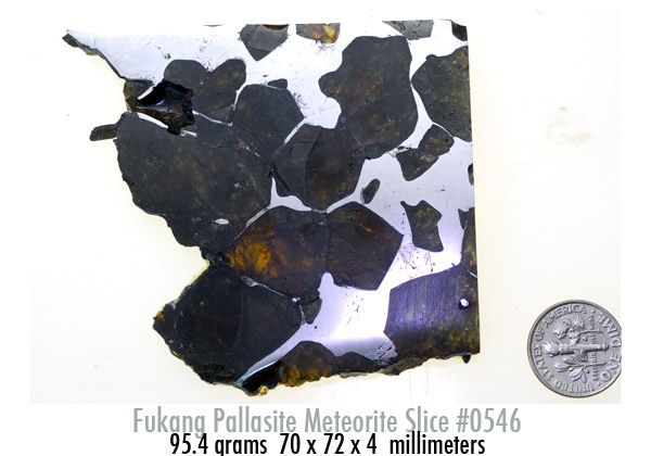 Pallasite Meteorite Gem Olivine Nickel Fe Fukang #0546  