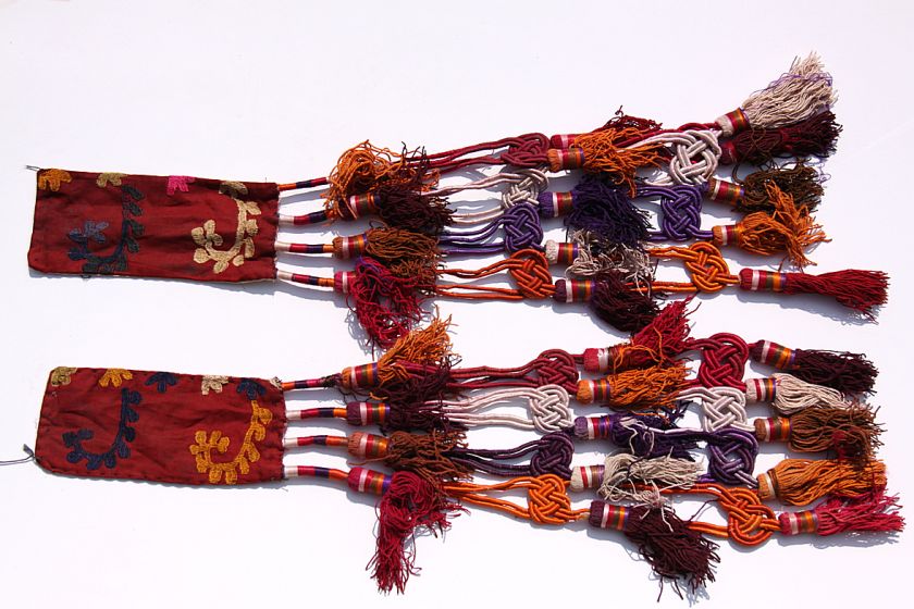 HUGE Tassels Belly Dance ATS Uzbek TASSEL Pair 728b6  