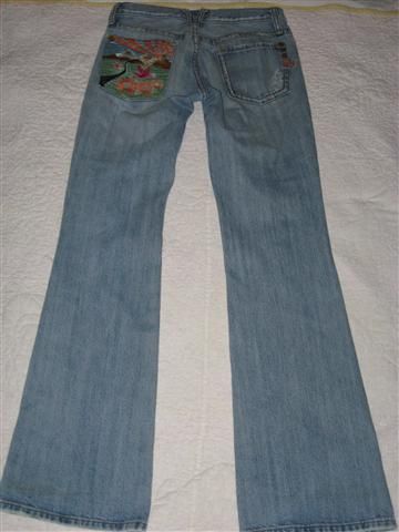 Miss Me Mountain Bird Pocket Destroyed Jeans 25  