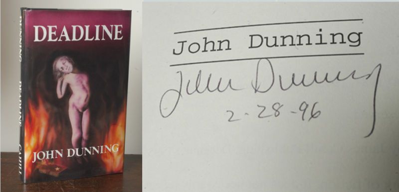 SIGNED John Dunning DEADLINE 1/1 HC Mint COPY RARE  