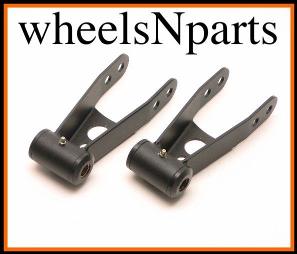 LOWERING SHACKLES 2012 FORD F150 TWO WHEEL DRIVE TRUCK Lowered Drop 
