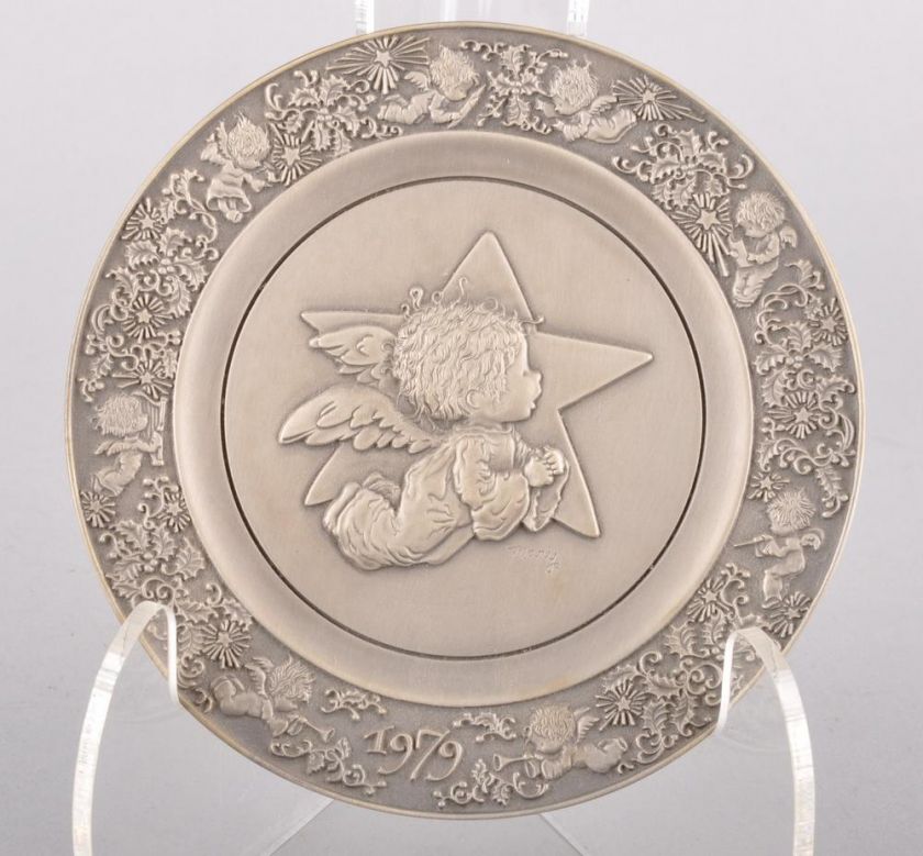 1979 Hallmark Little Gallery Pewter Christmas Plate  