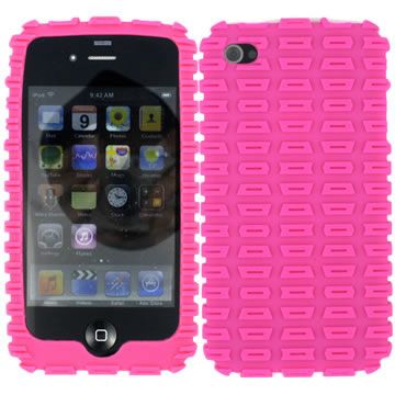 SILICON RUBBERIZED SOFT GEL SKIN CASE COVER APPLE IPHONE 4 4S TIRES 