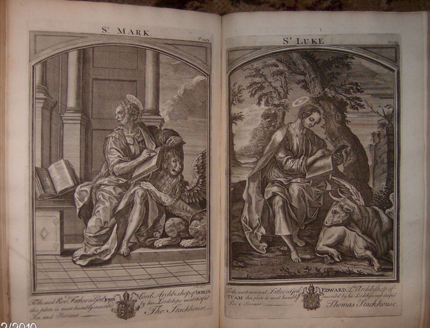 1733 Stackhouse History of Holy Bible/Maps/Engravings  