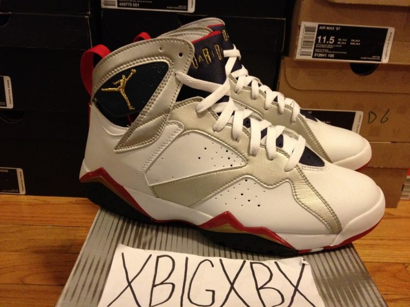   Jordan 7 Retro 9.5 304775 171 Olympic FTLOTG OG VII Bordeaux YOTR 23 9