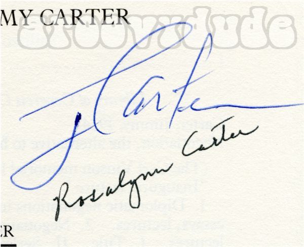 Jimmy Rosalynn Carter NEGOTIATION Book RARE In Person Authentic SIGNED 