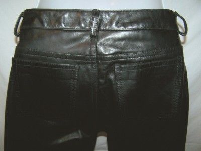 NWT $522 EARL JEANS Leather Pants BARNEYS LuxeRocker~26  