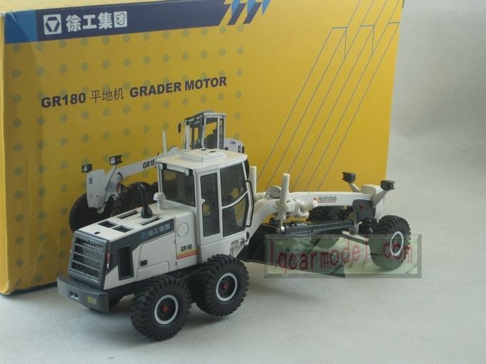 48 China XCMG GR180 GRADER MOTOR White Diecast  