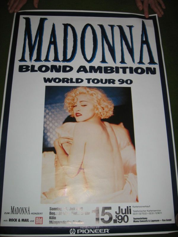 MADONNA CONCERT promo POSTER  GERMANY  ROLLED  