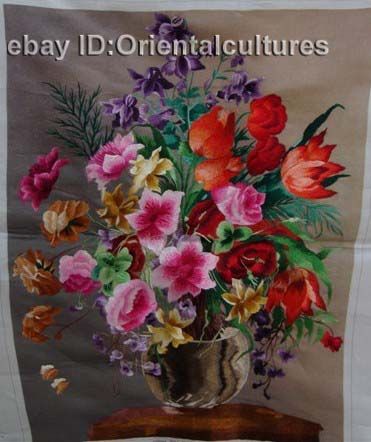 Chinese totally 100% Hand Su silk Embroidery artFlower  