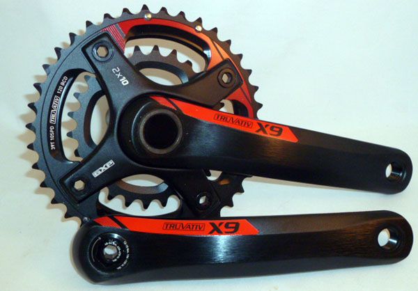 SRAM TRUVATIV X9 Crankset 175mm 26 39 10 Speed RED x 9 x 9  