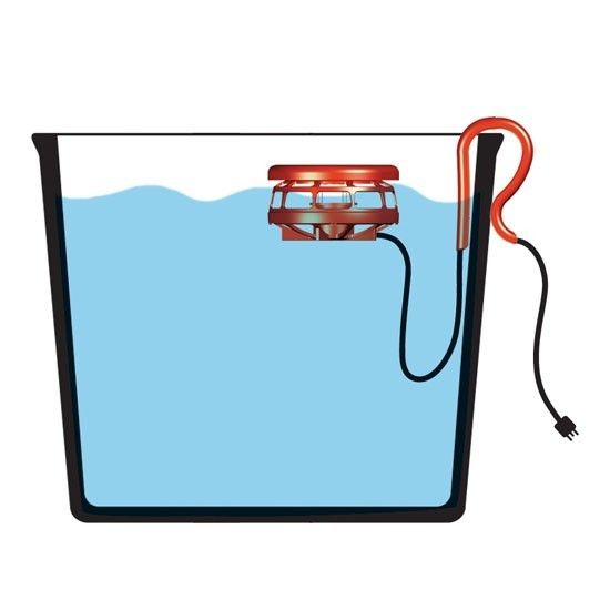 Ultimate Pail heater (No Floater) w/Cord Clip 250 watt  