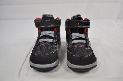 JORDAN SC 1 BLACK VARSITY RED CEMENT GRAY 407496 001 (#2578) 6C  