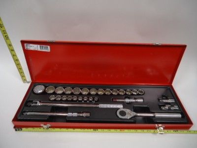 PROTO J54212 METRIC 29PC SOCKET SET 12PT 1/2DR NEW  