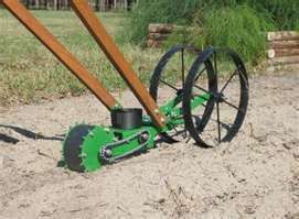 The New Planet jr Seeder and Wheel Hoe by Farmer Browns  