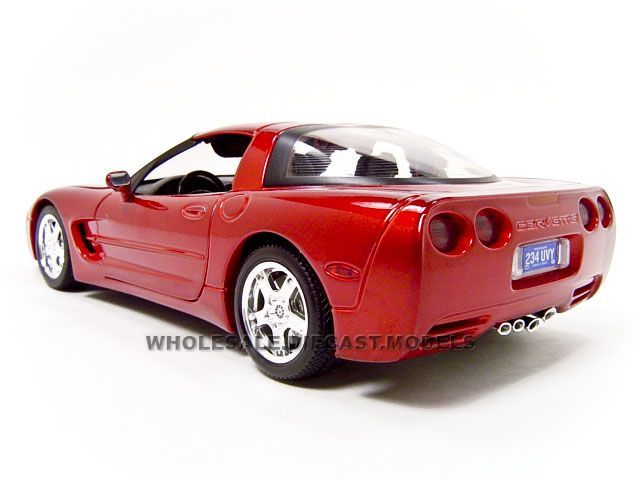   CORVETTE C5 COUPE BURGUNDY 118 DIECAST CAR MODEL BY BBURAGO  