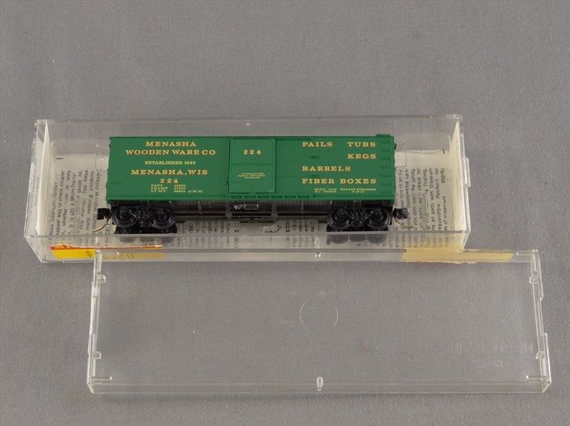 DTD   N SCALE MTL   42040 MENASHA WOODEN WARE CO 224   40 BOXCAR 