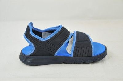   AKWAH 7 K U43947 NEW NAVY RUN WHITE BLUE (#3166) 9K KIDS SANDAL  