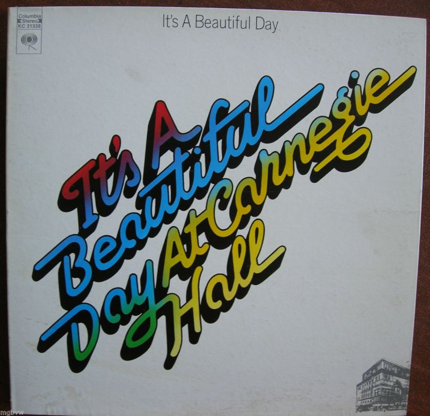Its A Beautiful Day At Carnegie Hall 1972 33 rpm LP near mint  