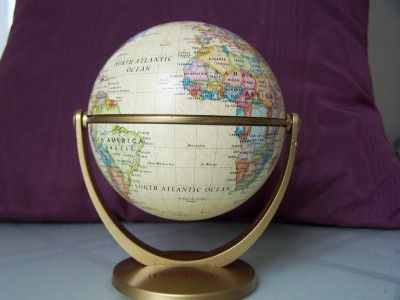 HAMMOND WORLD GLOBE ANTIQUE STYLE   DESK SIZE  