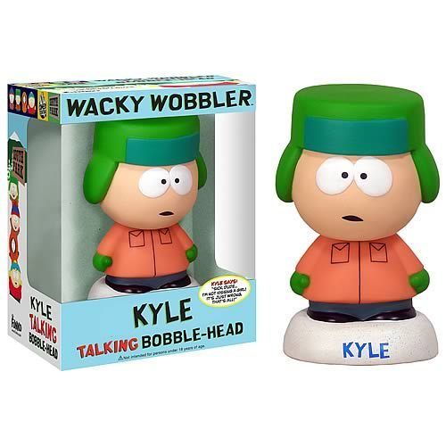 FUNKO KYLE SOUTH PARK WACKY WOBBLER TALKING BOBBLE HEAD  