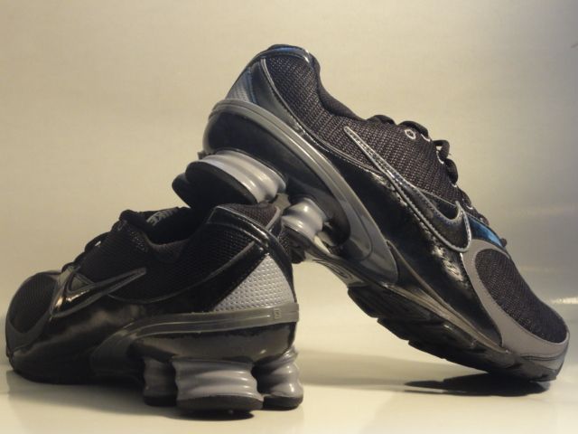 Womens Nike Shox Navina + 4 Black Gray Sneakers Sz 8.5  