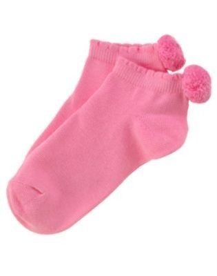 NWT Gymboree FAIRY Pom Pon HOT PINK Socks 3 4 years  