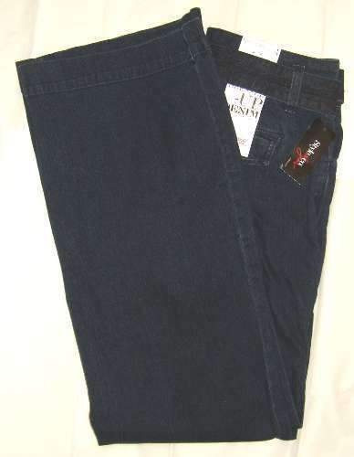 STYLE & CO Wide Leg Dress Up Denim Trousers Miss 4 NWT  
