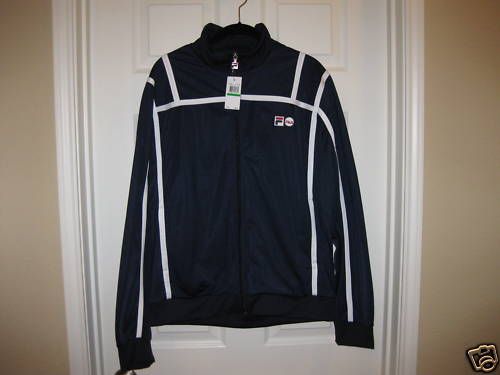 Fila Full Zip Track Jacket M Navy $68 NWT NEW  