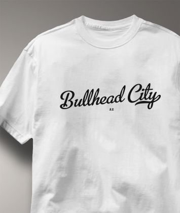 Bullhead City Arizona AZ METRO WHITE Hometow T Shirt XL  