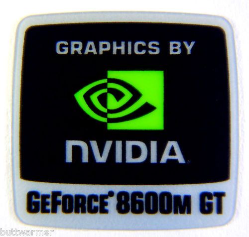 NVIDIA GeForce 8600m GT Sticker 18 x 18mm [292]  