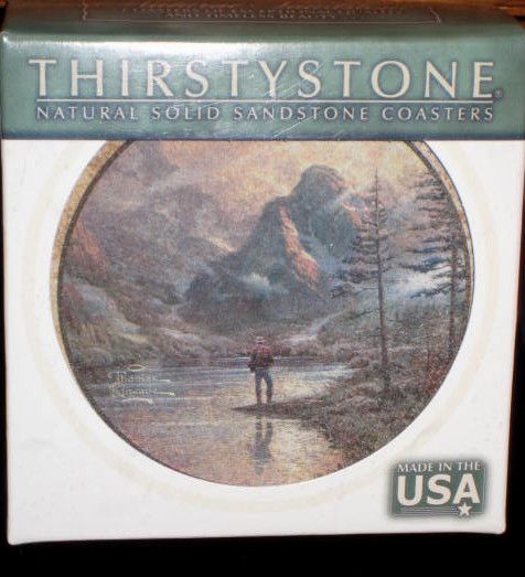 THOMAS KINKADE THIRSTYSTONE COASTERS ALMOST HEAVEN  