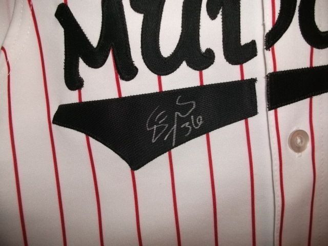 DEVIN MESORACO AUTOGRAPHED CAROLINA MUDCATS JERSEY  