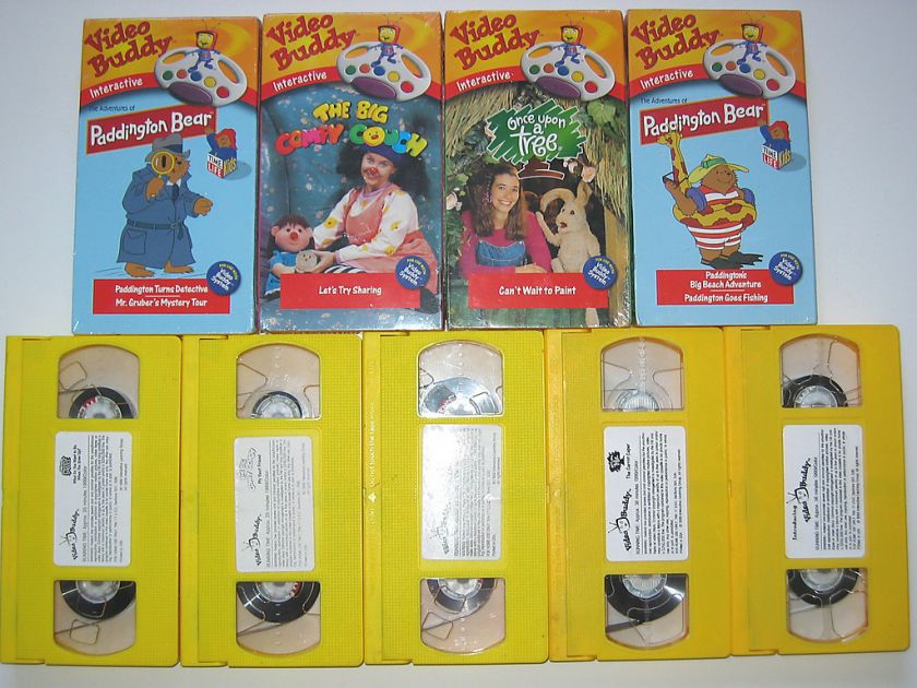 9p Lot VIDEO BUDDY Big Comfy Couch Muppet Babies Paddington Bear VHS on ...