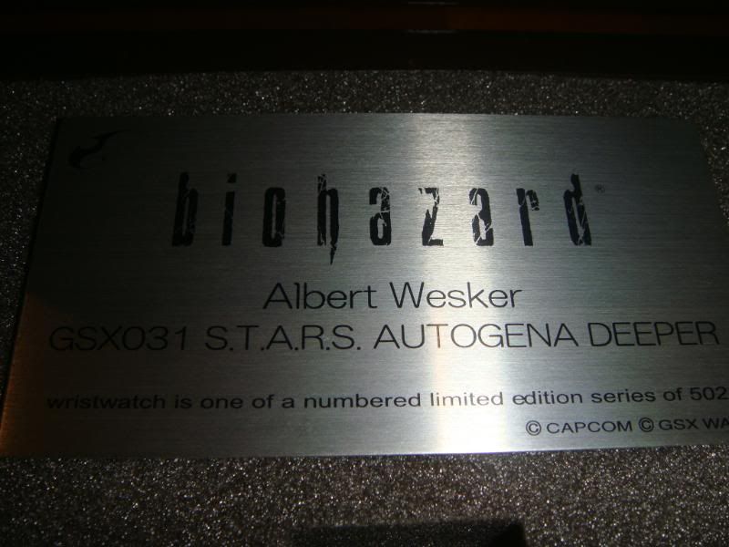 Resident Evil Watch Albert Wesker GSX Biohazard CAPCOM  