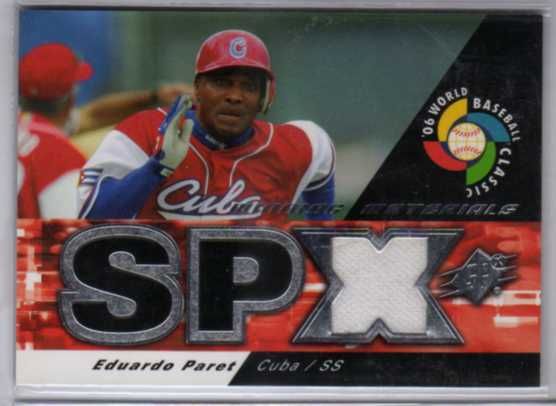 2006 SPX WBC EDUARDO PEREZ CUBA JERSEY  