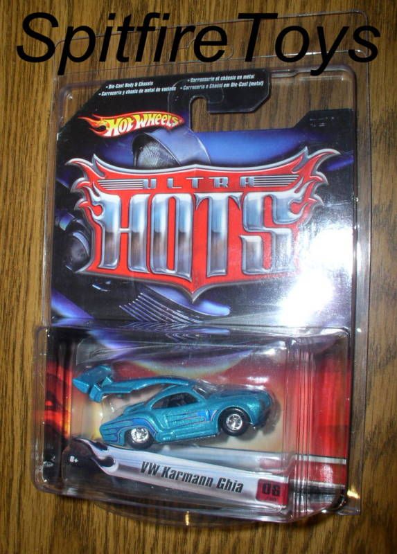 ULTRA HOTS VW KARMANN GHIA AQUA w/KAR KEEPER HOT WHEELS  