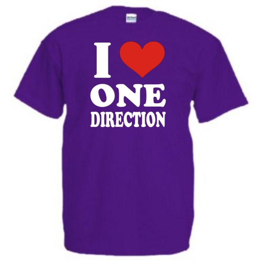 Love One Direction T Shirt X factor Harry Styles Boy Band  