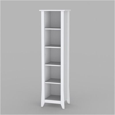 Nexera Vice Versa Slim Bookcase in White Lacquer 200203 687174995518 
